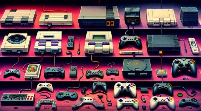 Image by TeX9.net, Evolution of Video Game Consoles