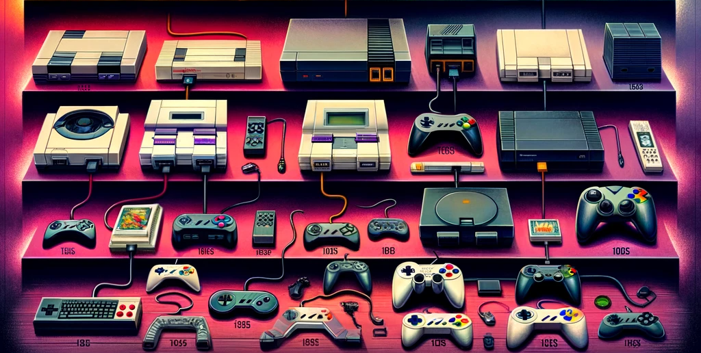 Image by TeX9.net,Video Game Console Evolution